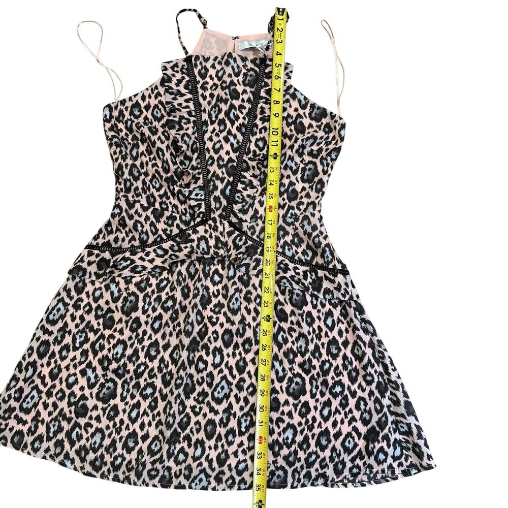 NWT Adelyn Rae Camille Fit and Flare Dress Leopard Cheetah‎ Print Tiered Medium - Picture 12 of 12